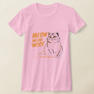 Camiseta Lindo gato's Meow