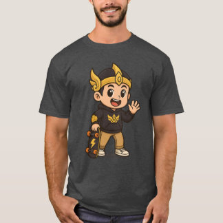 Camiseta Lindo Gatotkaca Dibujos Animados Modernos Wayang I