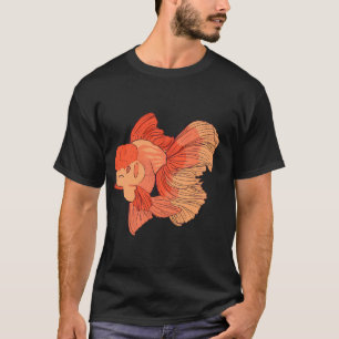 Camiseta Lindo Goldfish Oranda Naranja