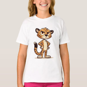 Camiseta lindo guepardo disgustado