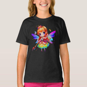 Camiseta lindo hada acuarela