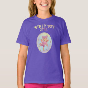 Camiseta lindo hada de cumpleaños