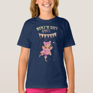 Camiseta lindo hada de cumpleaños