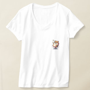 Camiseta Lindo hámster de dibujos animados girando en silla