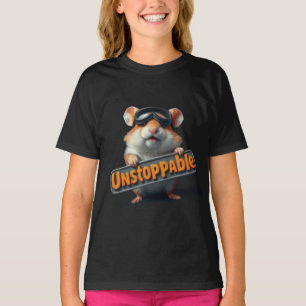 Camiseta Lindo hámster “Imparable” – Motivación Kawaii