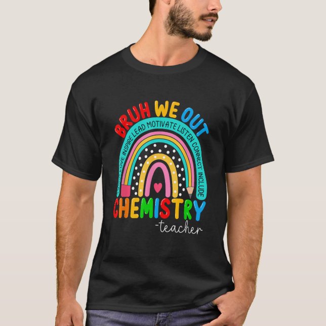 Camiseta Lindo Hermano Estamos Fuera Profesores Química De  (Anverso)