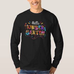 Camiseta Lindo Hola Equipo De Kindergarten Maestro Estudian