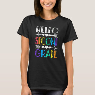Camiseta Lindo Hola Segundo Grado Regreso A Clases Primer D