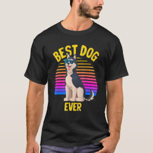 Camiseta Lindo Husky Siberiano Mejor Perro Cachorro Retro