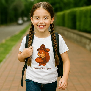 Camiseta lindo ilustracion de la Calabaza de la Ardilla de