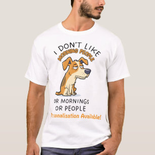 Camiseta Lindo Jack Russell gruñón Gente divertida de la ma