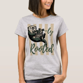 Camiseta Lindo juego de palabras de jardinería "Otterly Roo