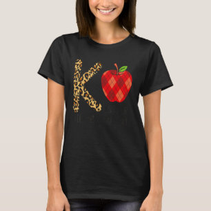 Camiseta Lindo K Es Para Maestro De Kinder Leopardo