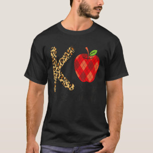 Camiseta Lindo K Es Para Maestro De Kinder Leopardo