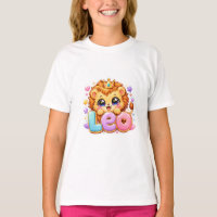 Lindo Kawaii Leo León Nombre Pastel Rosa Corona Br