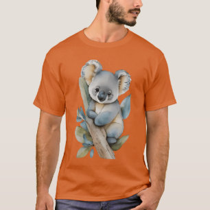 Camiseta Lindo koala acuarela animales lindos vintage