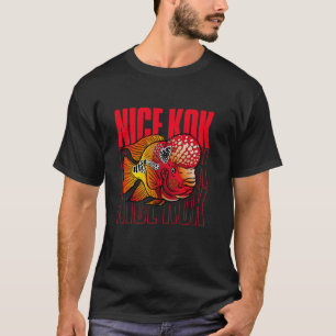 Camiseta Lindo Kok Divertido Criador de Peces Cíclidos Flow