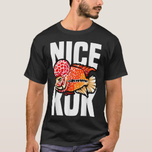 Camiseta Lindo Kok Funny Flowerhorn Cichlid Dueño de Peces
