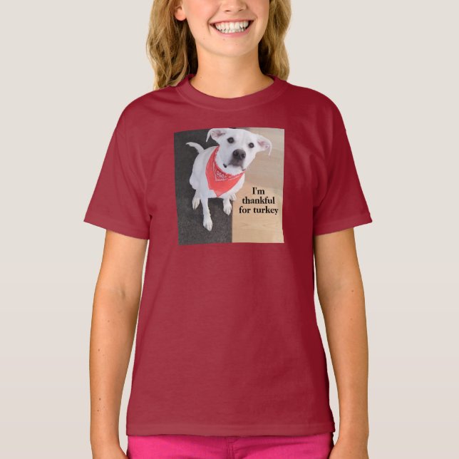 Camiseta Lindo Labrador Blanco Mezcla de Perro Acción de Gr (Anverso)