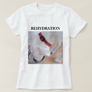 Camiseta Lindo Labrador Blanco Mezcla de Perro Cachorro Beb