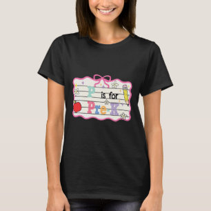 Camiseta Lindo lazo coqueto P es para maestro de prekinder