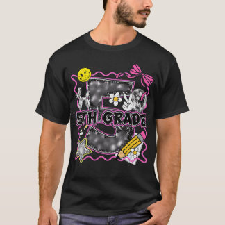 Camiseta Lindo lazo de 5º grado para volver a la escuela qu