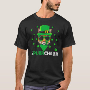 Camiseta Lindo Lepurrchaun Leprechaun Amante de los Gatos S