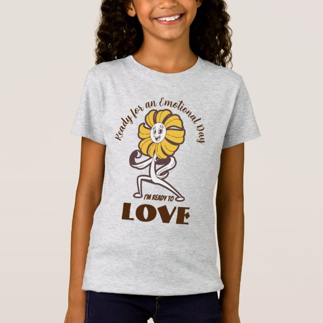 Camiseta Lindo Listo Para AMAR Marrones y Amarillos (Anverso)
