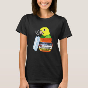 Camiseta Lindo loro antidepresivo doble amarillo cabeza