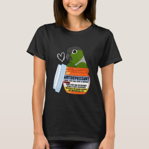 Camiseta Lindo loro antidepresivo I Conuro de mejilla verde
