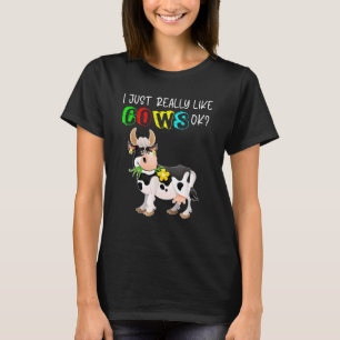 Camiseta Lindo Me Encantan Las Vacas Dueño De Vaca Lindo  G