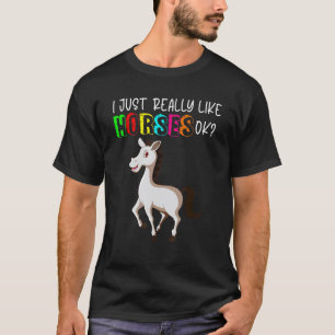 Camiseta Lindo Me Encantan Los Caballos Dueño De Caballo Li
