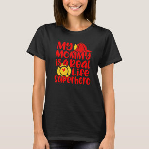Camiseta Lindo Mi Mami Es Una Superheroína De La Vida Real