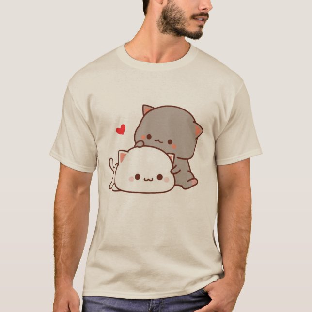 Camiseta lindo mochi peach (Anverso)