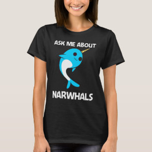 Camiseta Lindo Narval Para Hombres Mujeres Narval Colmillo