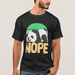 Camiseta Lindo No Dormilón Durmiendo Perezoso Panda