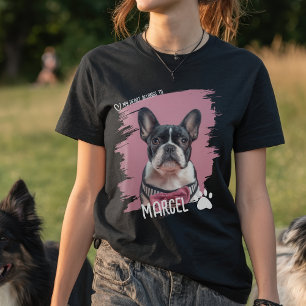 Camiseta Lindo nombre divertido de mascota Foto Mi corazón