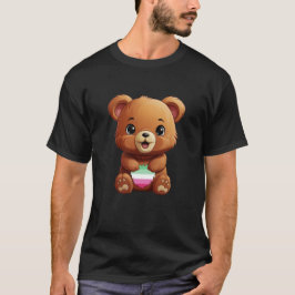 Camiseta Lindo oso de la bandera del orgullo Abrosexual, Ab