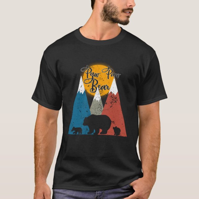 Camiseta Lindo Oso Paw Paw Gemelo Dos Cachorros Ositos Padr (Anverso)