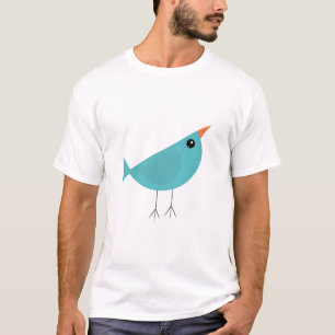 Camiseta Lindo pajarito azul