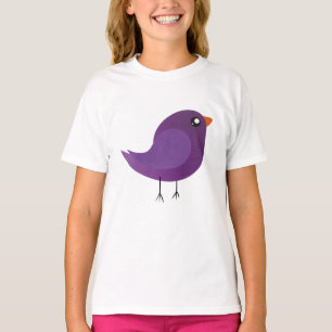 Camiseta lindo pájaro púrpura