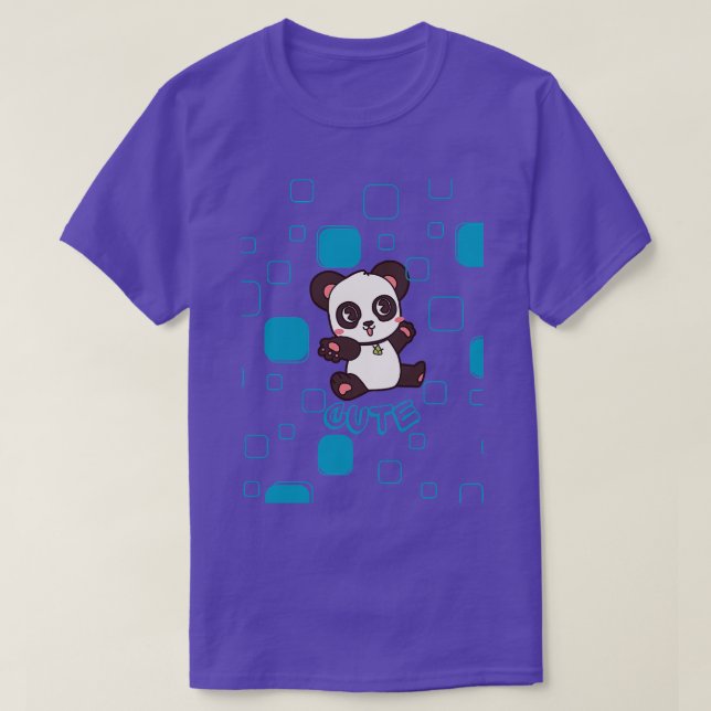 Camiseta lindo panda desighn (Diseño del anverso)