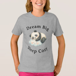 Camiseta Lindo Panda Dormido en Nube Acuarela