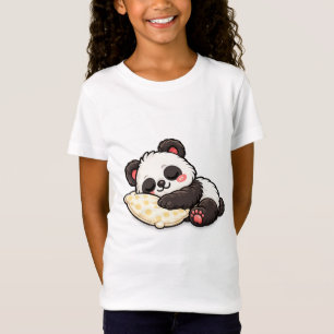 Camiseta Lindo Panda Durmiendo con Almohada