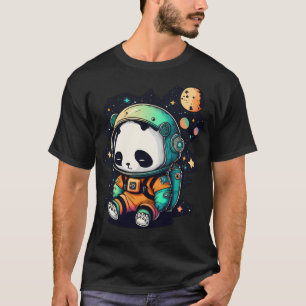 Camiseta Lindo Panda Espacial En Traje De Astronauta Estrel