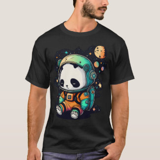 Camiseta Lindo Panda Espacial En Traje De Astronauta Estrel