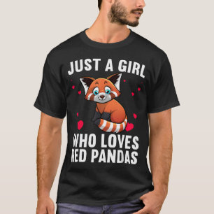 Camiseta Lindo Panda Rojo Panda Rojo