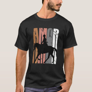 Camiseta Lindo Pardo Amor Caballo Montar Vida Motivacional 