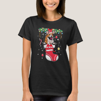 Camiseta Lindo perro Corgi galés de Pembroke en media de Na