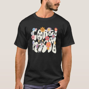 Camiseta Lindo perro Corgi tricolor mamá mujeres